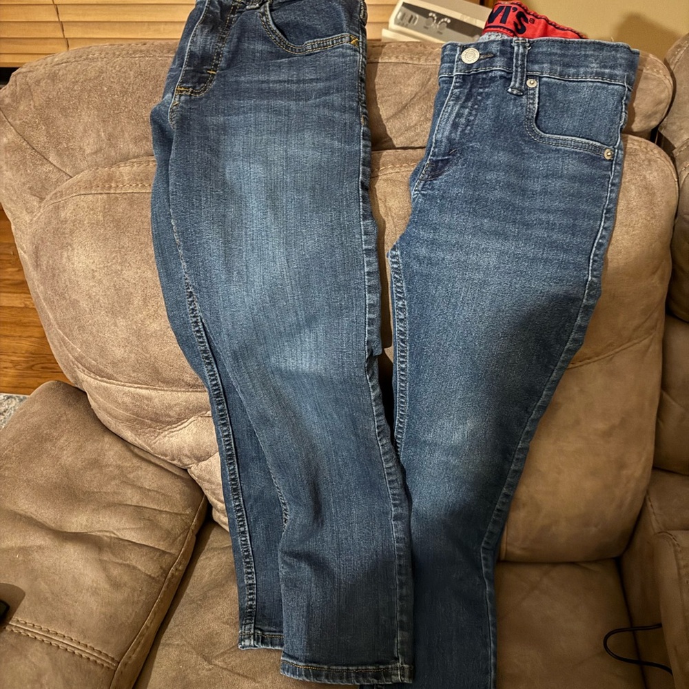 Kids Levis Blue Denim Jeans - Classic Stretch Fit